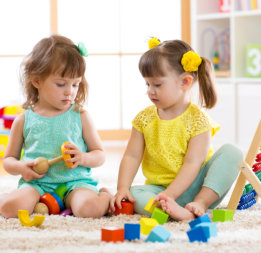 Two children playing